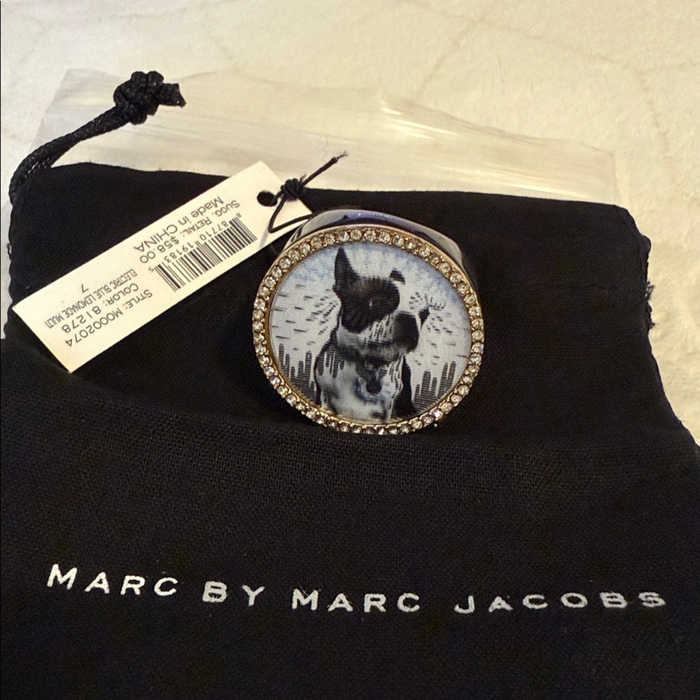 Marc By Marc Jacobs Dog Ring Iridescent Hologram - Picture 3 of 6
